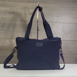 Dagne Dover Navy Blue Laptop Crossbody Business Bag